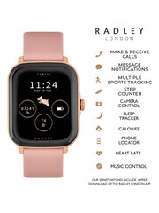 Radley Series 20 Smart Calling Watch with interchangeable Cobweb Silicone and Verdigris Leather Straps RYS20-2124-SET - Image 4 of 4