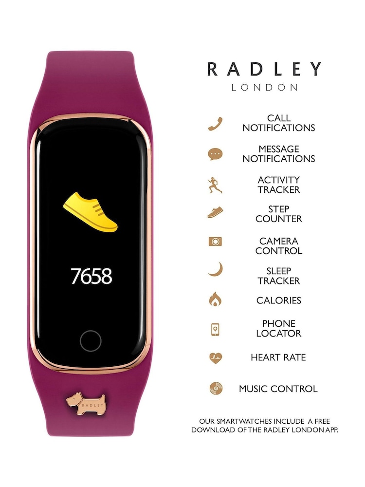 Radley Ladies Series 8 Casis Silicone Strap Smart Watch - Image 5 of 6