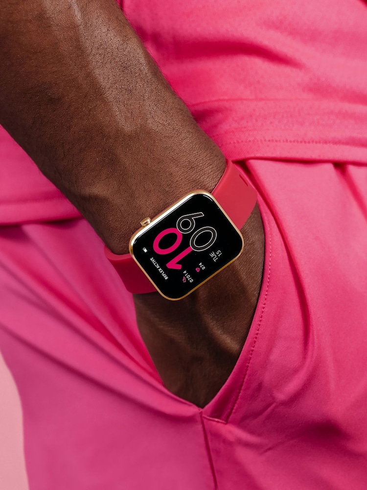 Reflex Active Pink Series 12 Strap Smart Watch - Image 4 of 7