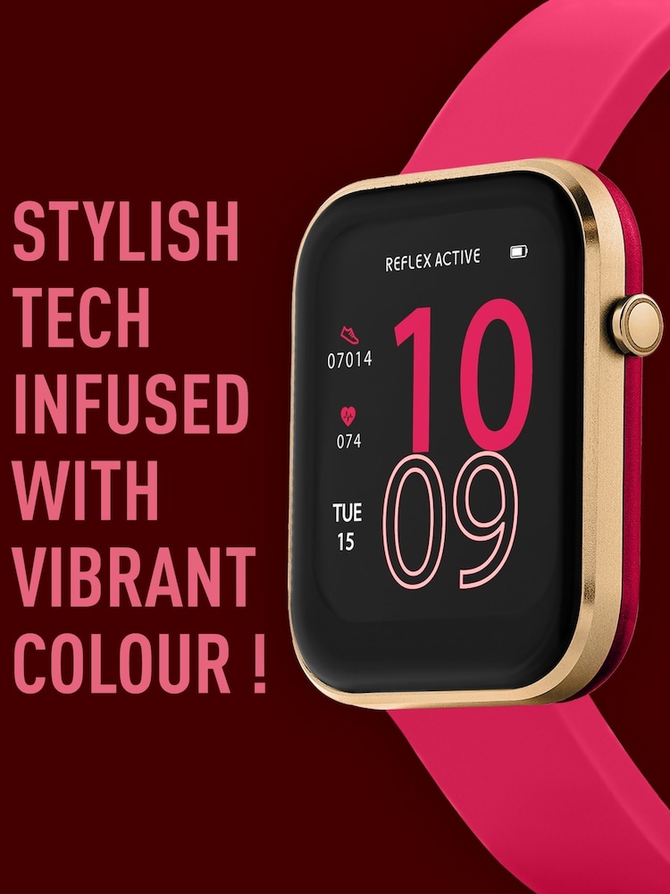 Reflex Active Pink Series 12 Strap Smart Watch - Image 6 of 7