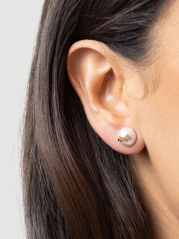 Radley Ladies Gold Plated Pearl Road 18ct Rose Jumping Dog Earrings RYJ1384S - Image 2 of 3 Radley Ladies Gold Plated Pearl Road 18ct Rose Jumping Dog Earrings RYJ1384S - Image 2 of 3