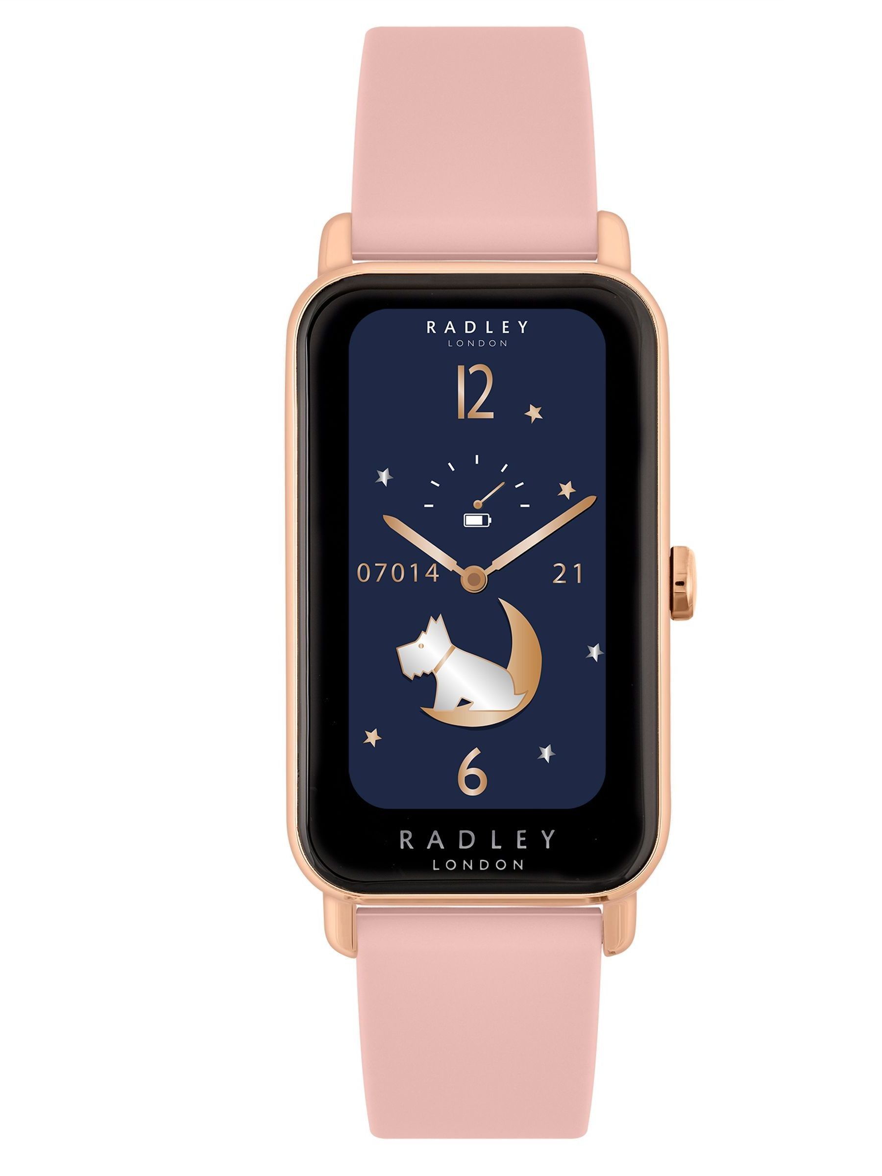 Buy Radley Pink Ladies Series 21 Smart Rose Cobweb Lozenge Watch