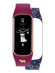 Radley Ladies Pink Series 8 Casis and Navy Prinnted Silicone Strap Smart Watch Set RYS08-2140-SET - Image 1 of 6
