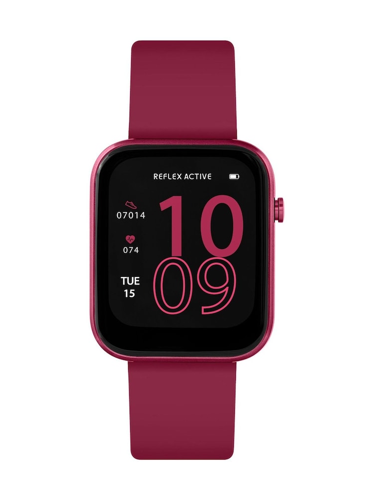 Reflex Active Red Series 12 Berry Strap Smart Watch - Image 1 of 6