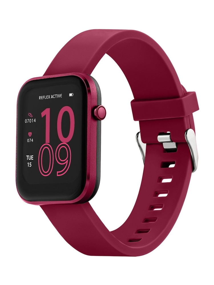 Reflex Active Red Series 12 Berry Strap Smart Watch - Image 2 of 6