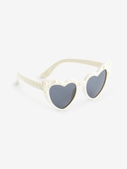 White Kids Beaded Sunglasses - Image 2 of 5