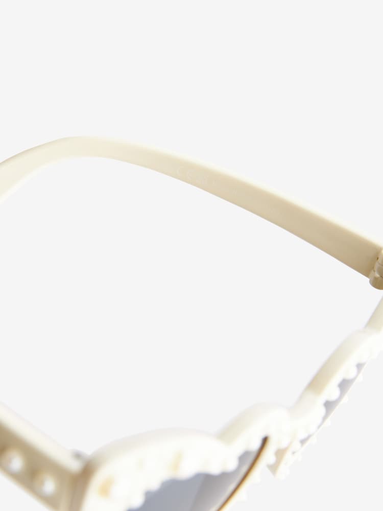 White Kids Beaded Sunglasses - Image 5 of 5