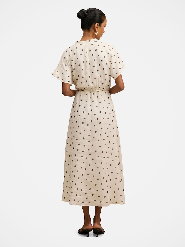 Forever New Cream Jemma Petite Shirt Midi Dress - Image 2 of 4 Forever New Cream Jemma Petite Shirt Midi Dress - Image 2 of 4