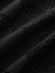 Black Lace Long Sleeve Blouse - Image 7 of 7