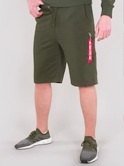 Alpha Industries X-Fit Green 100% Cotton Shorts - Image 1 of 3