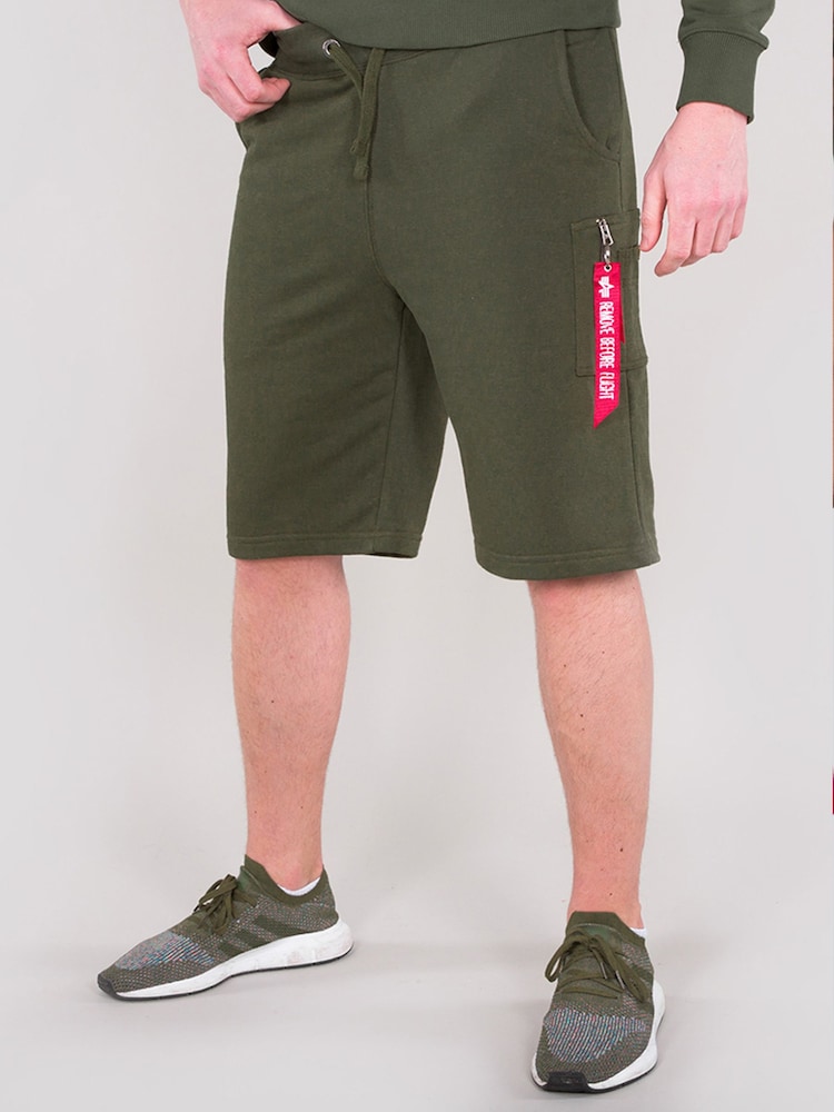 Alpha Industries X-Fit Green 100% Cotton Shorts - Image 1 of 3 Alpha Industries X-Fit Green 100% Cotton Shorts - Image 1 of 3