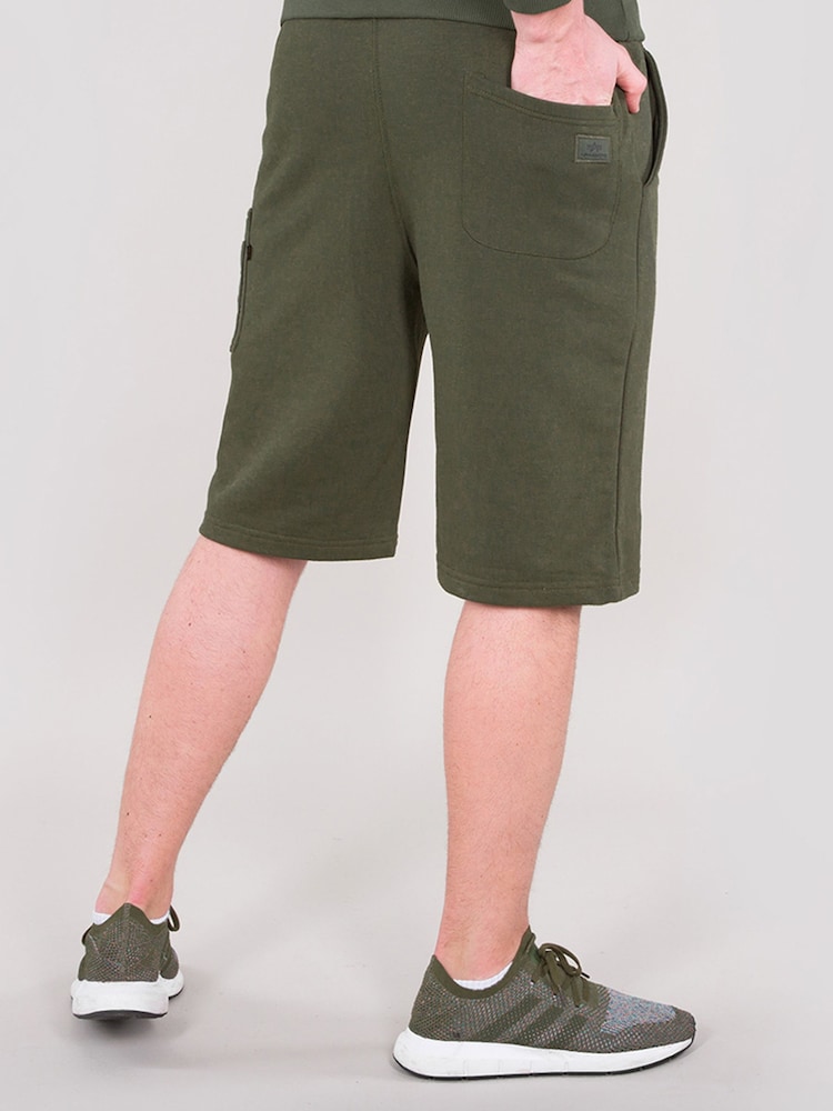 Alpha Industries X-Fit Green 100% Cotton Shorts - Image 2 of 3 Alpha Industries X-Fit Green 100% Cotton Shorts - Image 2 of 3