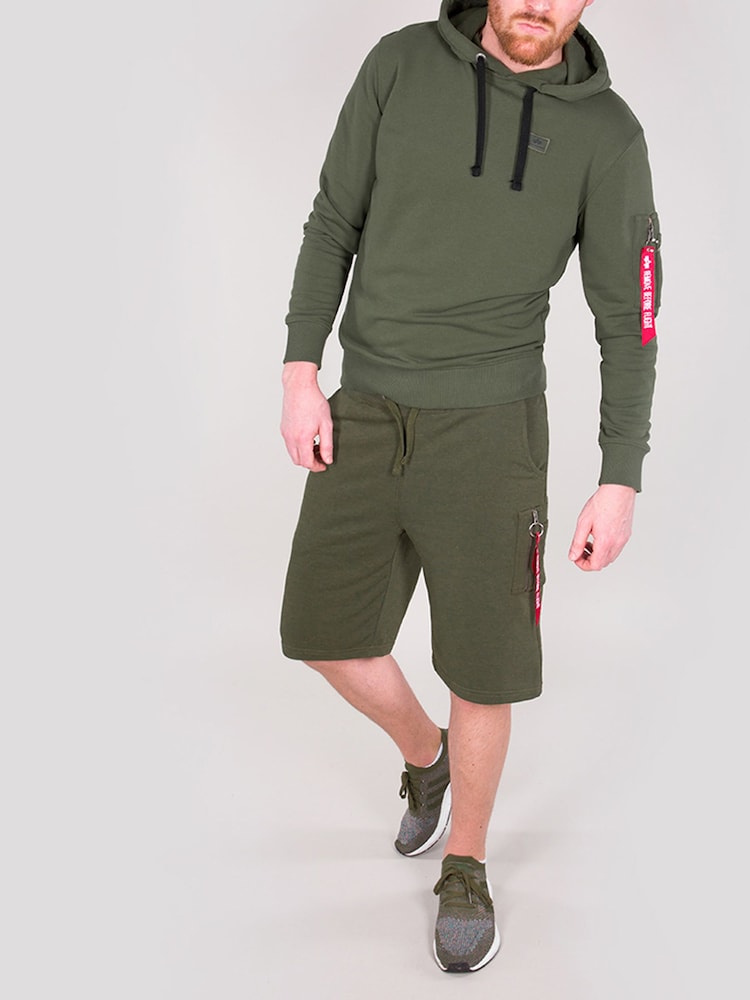 Alpha Industries X-Fit Green 100% Cotton Shorts - Image 3 of 3 Alpha Industries X-Fit Green 100% Cotton Shorts - Image 3 of 3