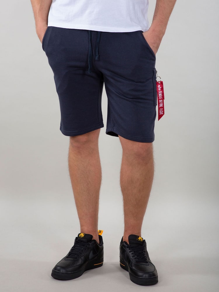 Alpha Industries X-Fit Blue 100% Cotton Shorts - Image 1 of 5