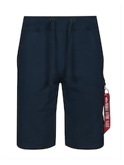 Alpha Industries X-Fit Blue 100% Cotton Shorts - Image 4 of 5