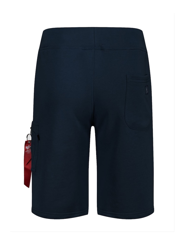 Alpha Industries X-Fit Blue 100% Cotton Shorts - Image 5 of 5