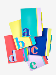 Brights Monogram A5 Lined Notebook - Image 1 of 4