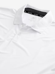 White Textured Golf Polo Shirt - Image 7 of 8