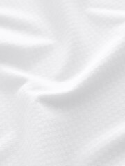 White Textured Golf Polo Shirt - Image 8 of 8
