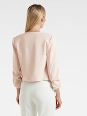 Forever New Nude Tilly Collarless Blazer - Image 2 of 5