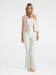Forever New Nude Tilly Collarless Blazer - Image 3 of 5