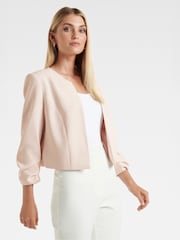 Forever New Nude Tilly Collarless Blazer - Image 4 of 5