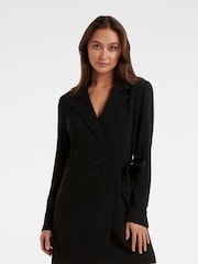 Forever New Black Kate Wrap Blazer Dress - Image 3 of 5
