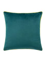 Furn Teal Blue Meridian Velvet 45cm X 45cm Cushion Cover - Image 3 of 5