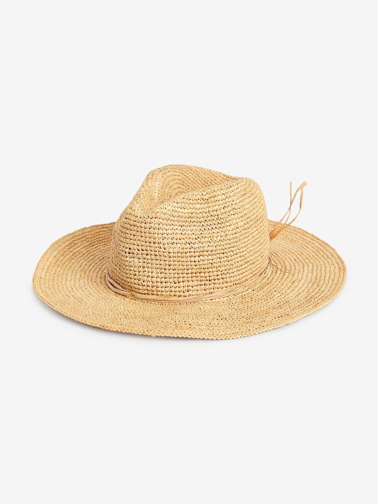 Neutral Wide Brim Panama Hat - Image 5 of 5 Neutral Wide Brim Panama Hat - Image 5 of 5