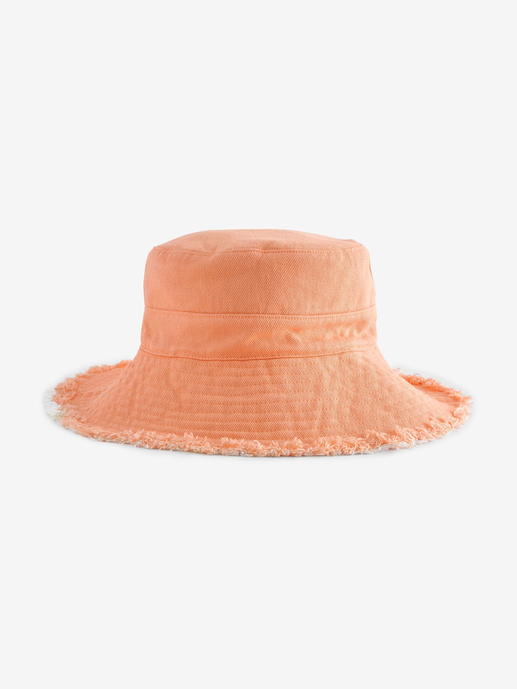 Buy Coral Pink Lobster Reversible Bucket Hat from Next Luxembourg