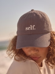 self. Grey Embroidered Cap - Image 6 of 9