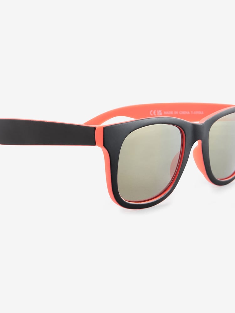 Negro/naranja - Gafas de sol con diseño preppy - Imagen 3 de 3
