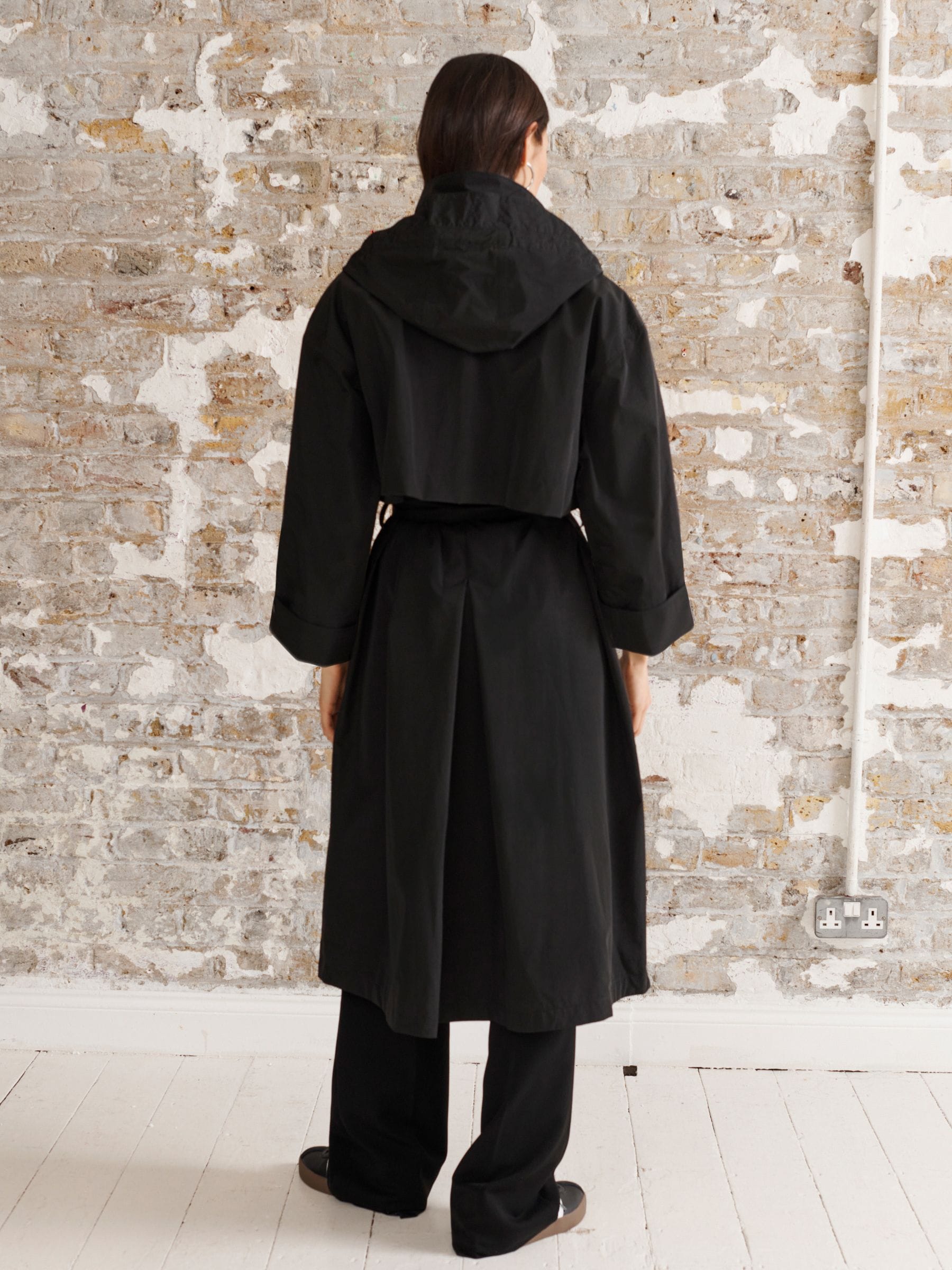 Buy Black Waterproof Trench Longline Coat from Next Netherlands