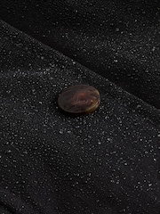 Black Waterproof Trench Longline Coat - Image 3 of 9