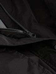 Black Waterproof Trench Longline Coat - Image 8 of 9