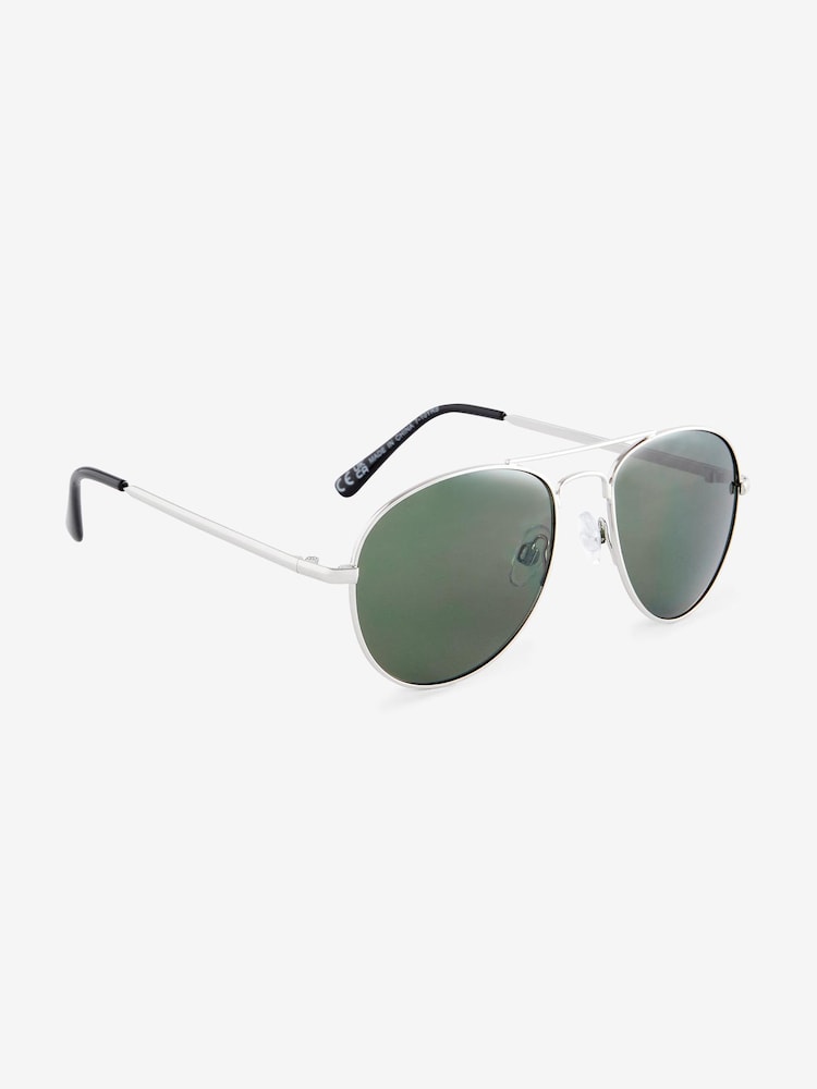 Silber/Khaki - Stil-Sonnenbrillen - Bild 1 von 3