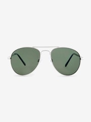 Silber/Khaki - Stil-Sonnenbrillen - Bild 2 von 3