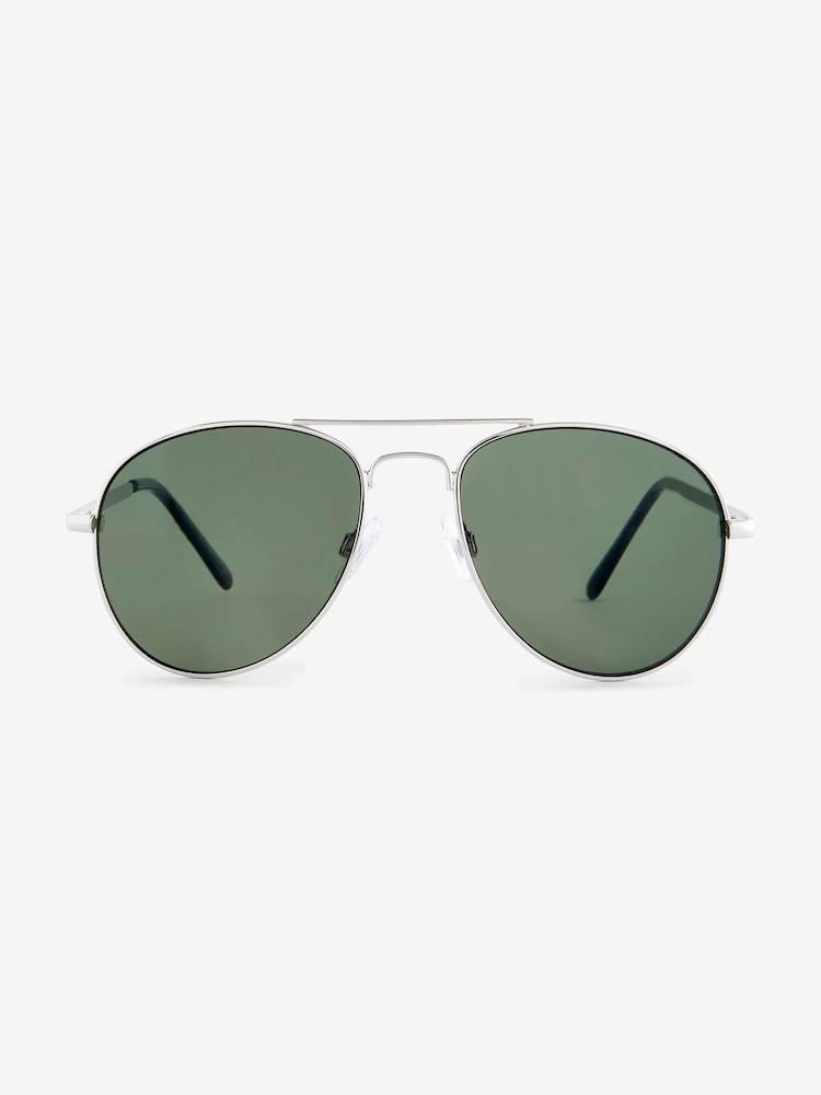 Silber/Khaki - Stil-Sonnenbrillen - Bild 2 von 3