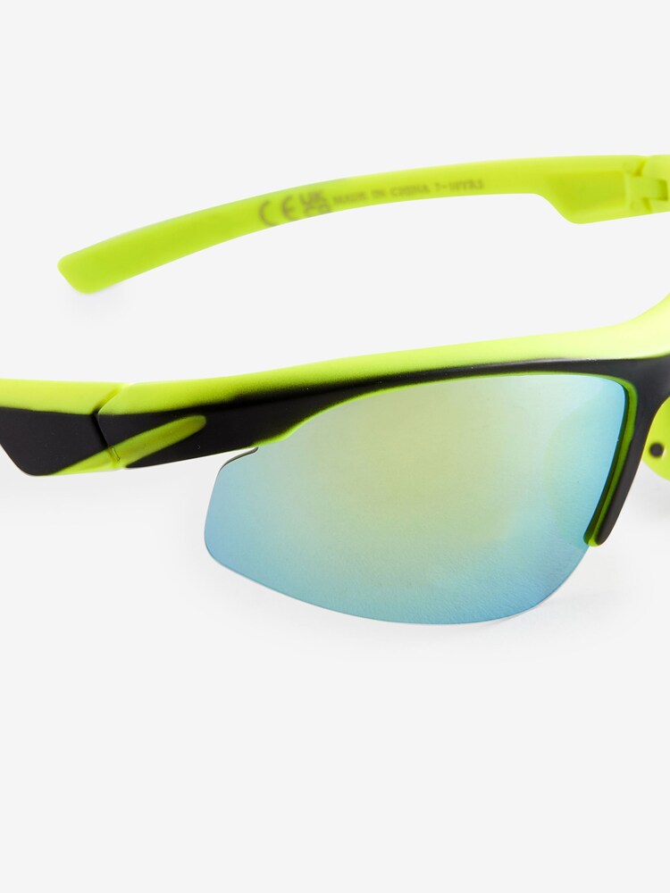 Fluro Yellow Sporty Sunglasses - Image 3 of 3
