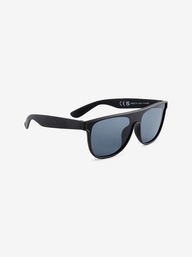 Black Visor Style Sunglasses - Image 1 of 3