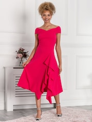 Pink - Jolie Moi Desiree Ausgestelltes, gerüschtes Kleid - Bild 5 von 5