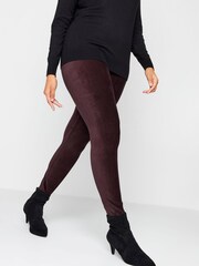 M&Co Purple Cord Leggings - Image 1 of 4