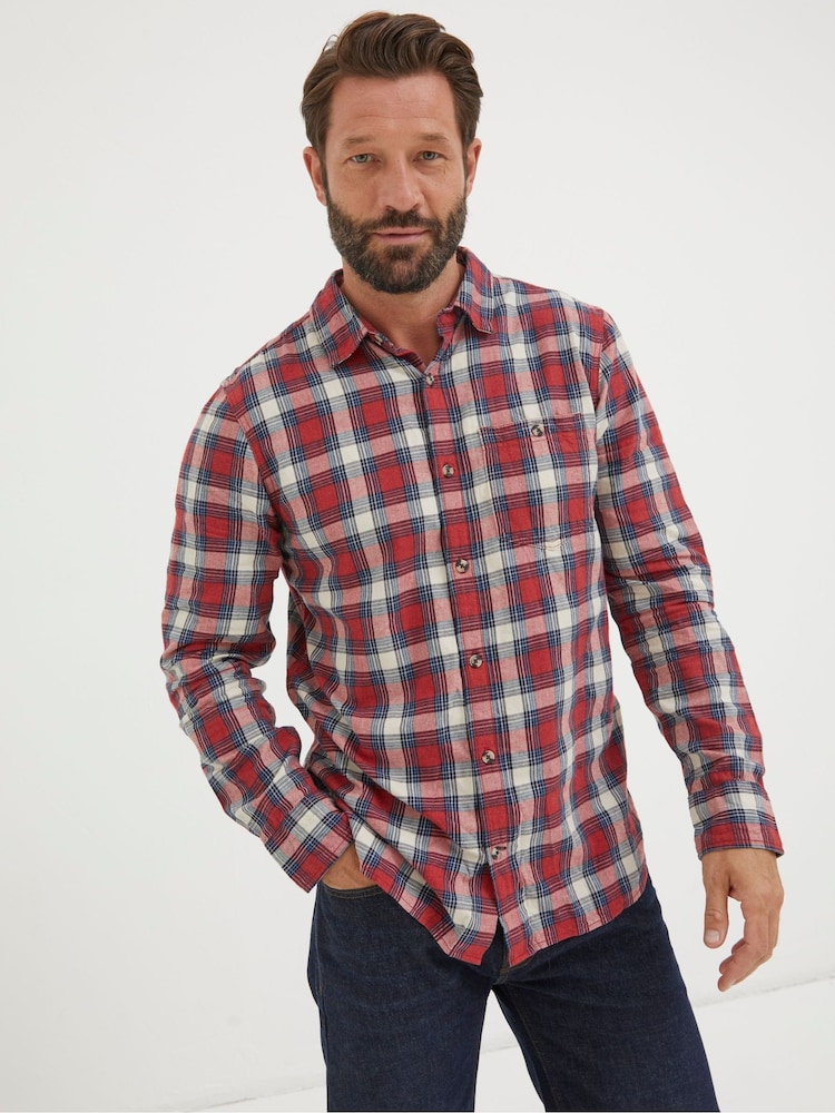 FatFace Red Nevis Check Shirt - Image 1 of 5