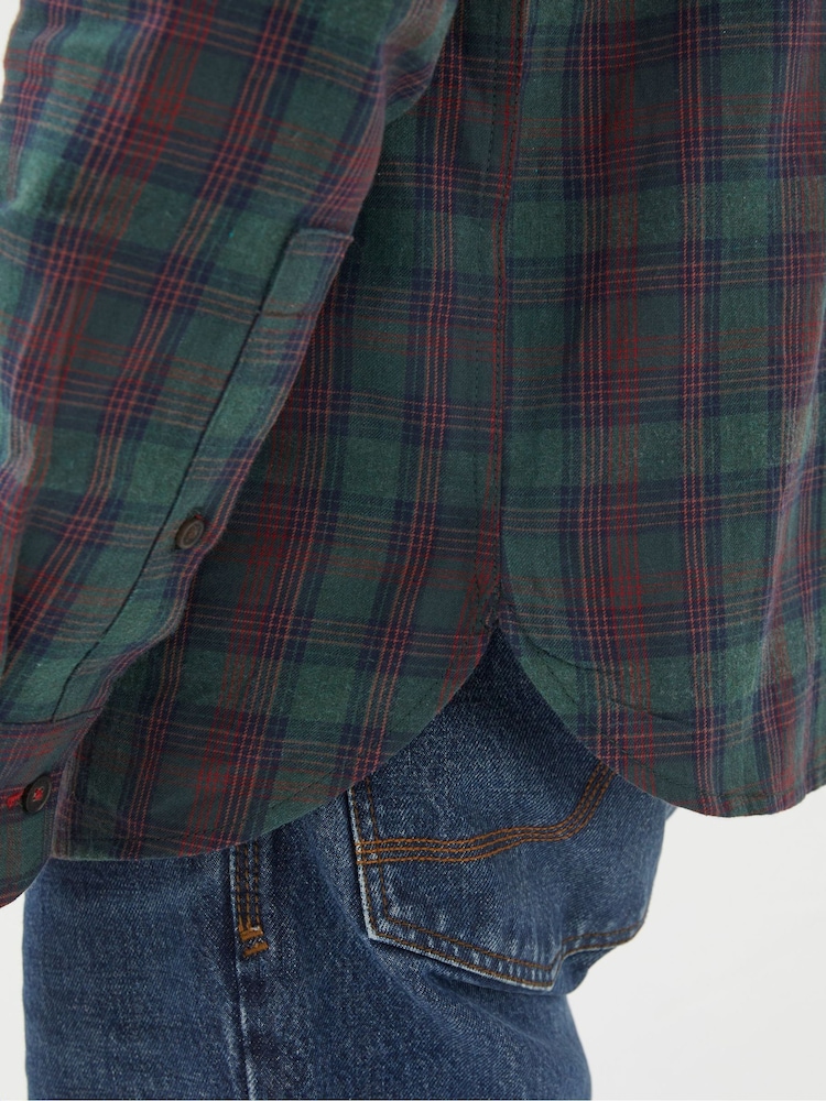 FatFace Green Nevis Check Shirt - Image 5 of 5