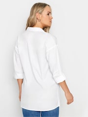 Long Tall Sally White Oversized 100% Cotton Shirt - Image 3 of 4