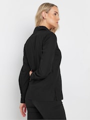Long Tall Sally Black Fitted 100% Cotton Shirt - Image 3 of 4