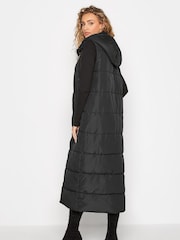 Long Tall Sally Black Midaxi Puffer Gilet - Image 2 of 4