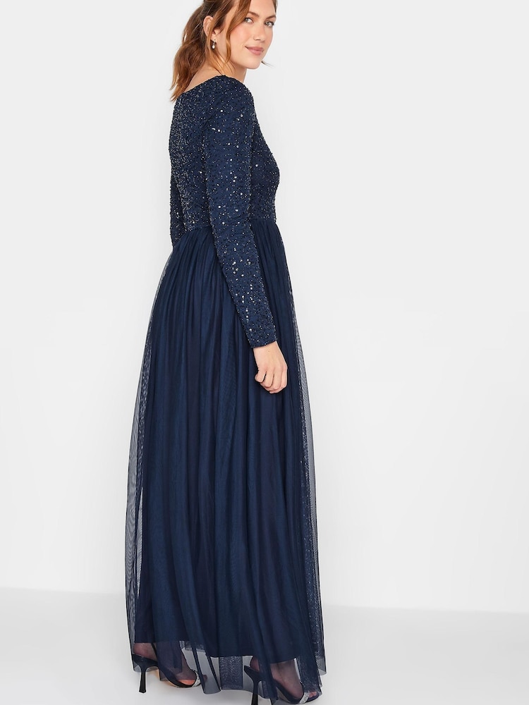 Long Sleeve Beaded Maxi Dress Buy Dresses Karen Millen In United