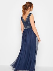 Long Tall Sally Blue V-Neck Beaded Maxi Dress - Image 2 of 4