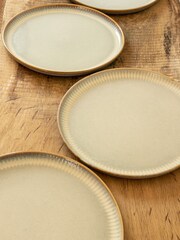 Dutch Rose Grey Dutch Rose Sapphire 28cm Dinner Plates Set of 4 - Image 1 of 4